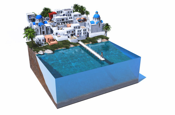 酒店的模式。图片下载