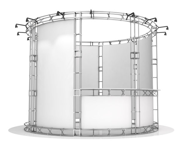 展览、贸易展馆呈圆形。图片下载