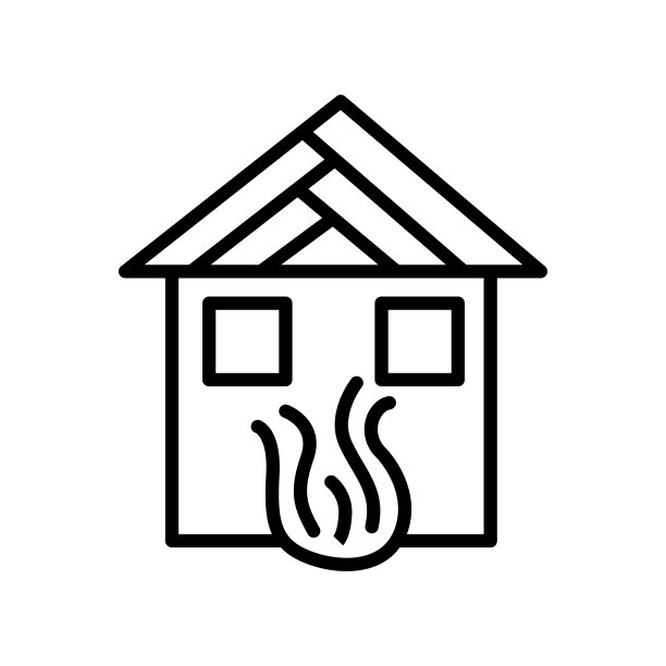 灾难图标矢量符号，与白色背景隔离图片下载