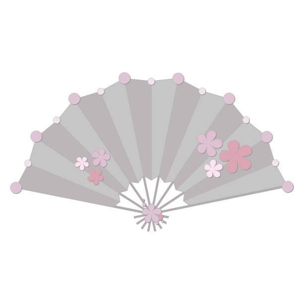 色彩斑斓的折扇图片下载