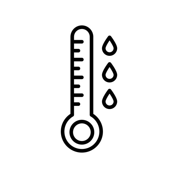 温度图标矢量符号图片下载