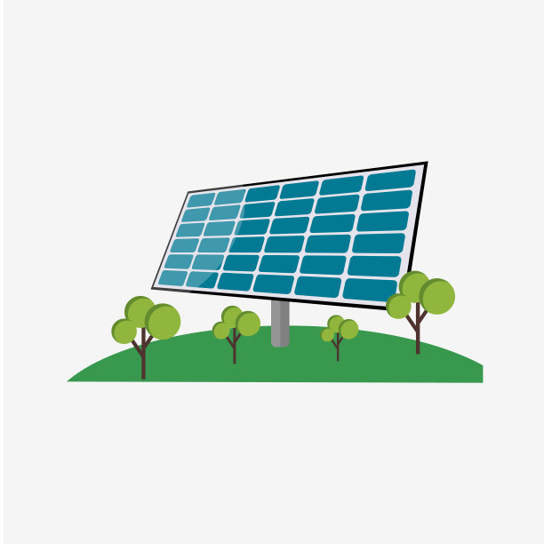 太阳能电池板能源矢量模板设计插图图片下载