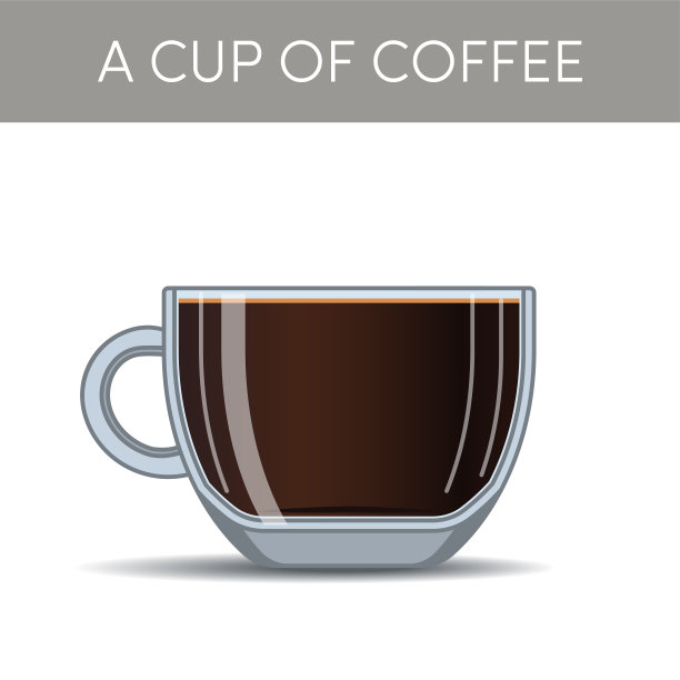 一杯咖啡，矢量图片下载