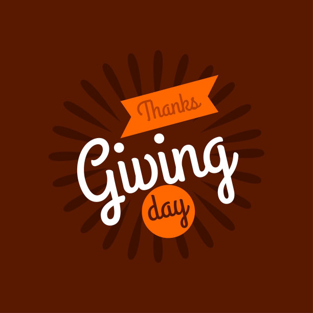 感恩节快乐。感恩节创意和美丽的排版在不同的颜色的商业使用在棕色的背景图片下载