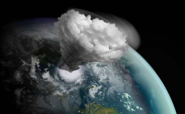 飓风概念3d渲染插图图片下载