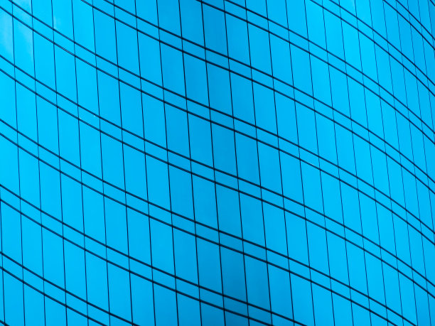 建筑办公楼的抽象窗玻璃外观图片下载