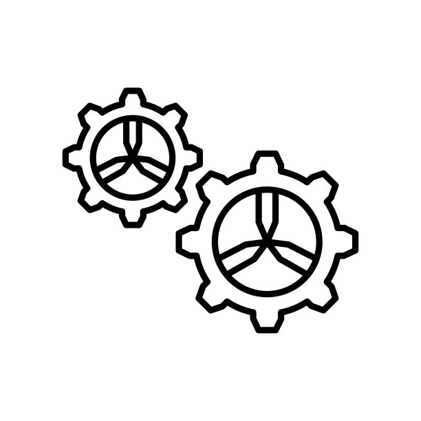 设置图标矢量符号，独立白色背景上的设置标志概念图片下载