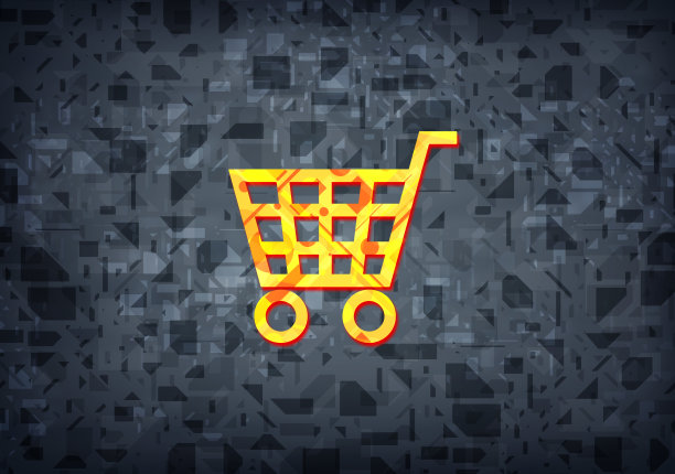 电子商务图标黑色背景图片下载