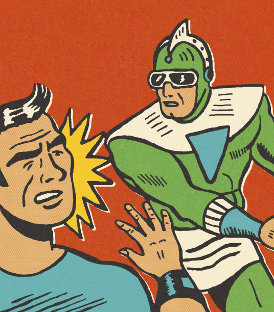 超级英雄打男人图片下载