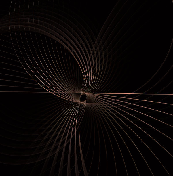 照亮曲线。发光粒子和线框。未来插画技术数字漩涡或漩涡背景。抽象的动画元素。分形图形。图片下载