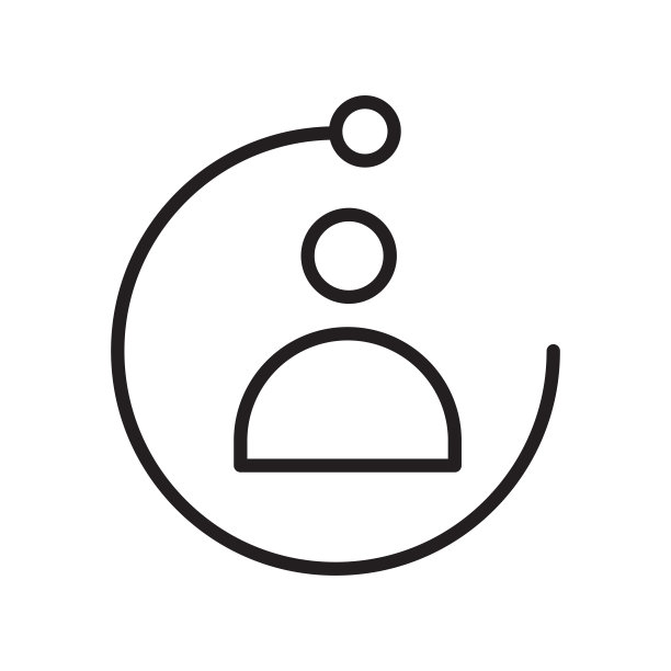 用户图标矢量标志和符号，白色背景上的用户logo概念图片下载