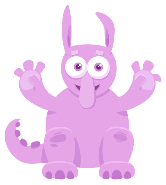 童话怪物卡通插图图片下载