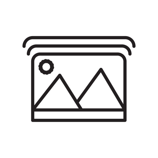 图片图标矢量符号，白色背景上的图像Logo概念图片下载