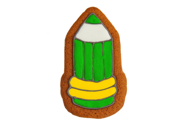 姜饼，铅笔形状的饼干图片下载