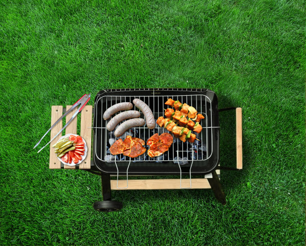 绿色花园烧烤图片下载