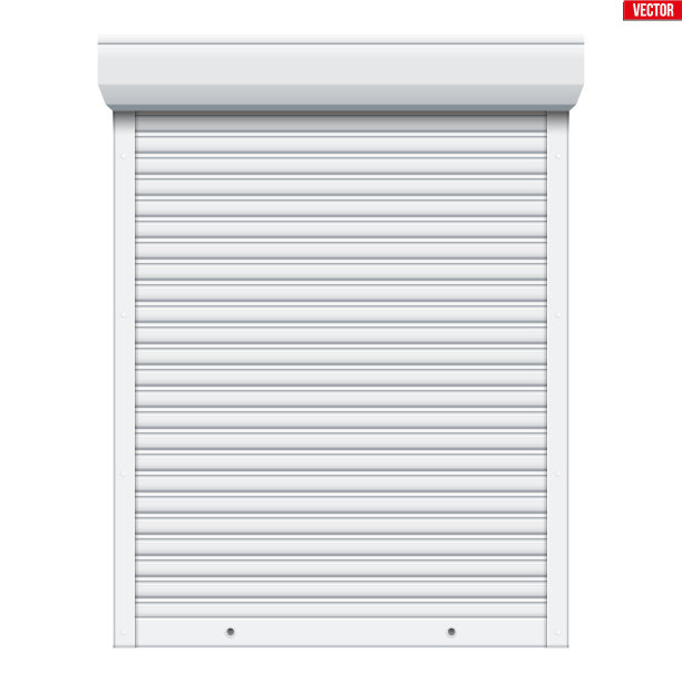 白色卷帘隔离图片下载