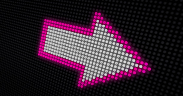 箭头霓虹灯图片下载