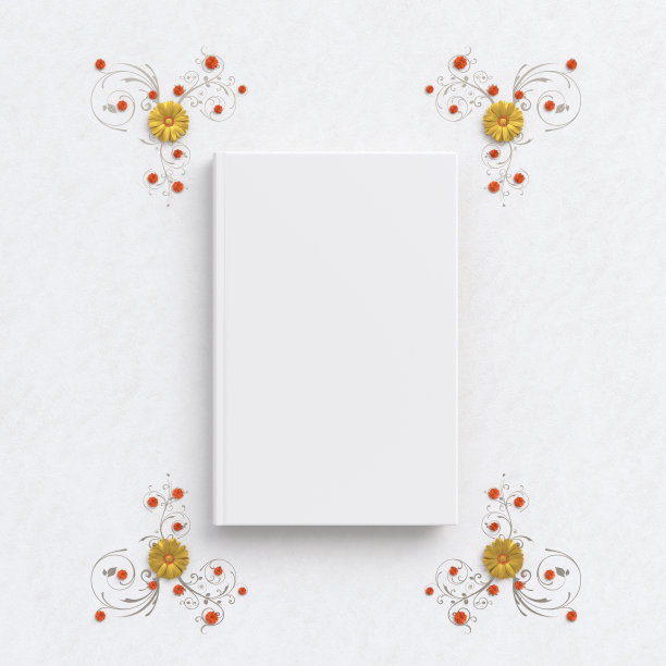 空白书封面模型图片下载