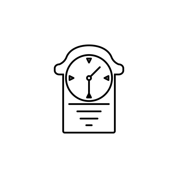 闹钟。用于移动概念和Web应用程序的教育图标元素。细线闹钟可用于Web和移动设备图片下载