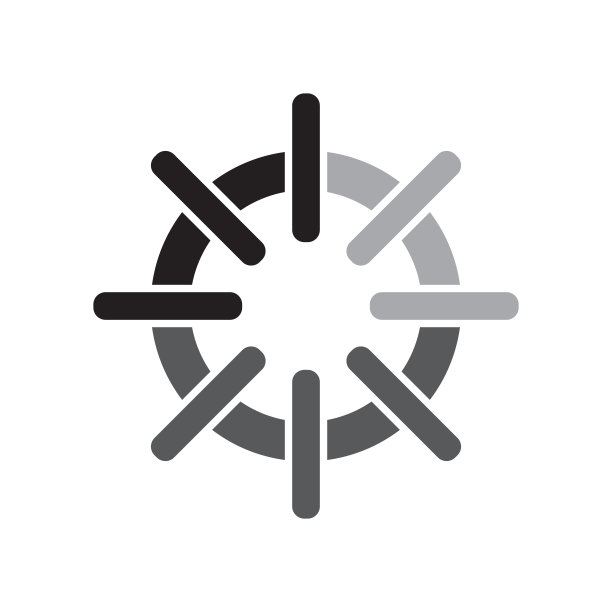 加载图标矢量标志和符号，与白色背景隔离，加载logo概念图片下载