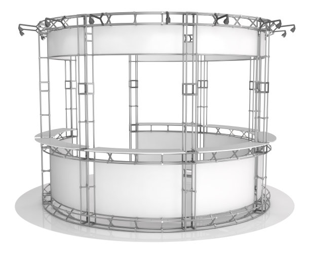 展览、贸易展馆呈圆形。图片下载