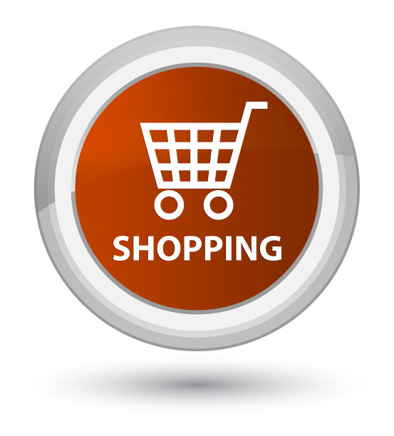 购物prime棕色圆形按钮图片下载