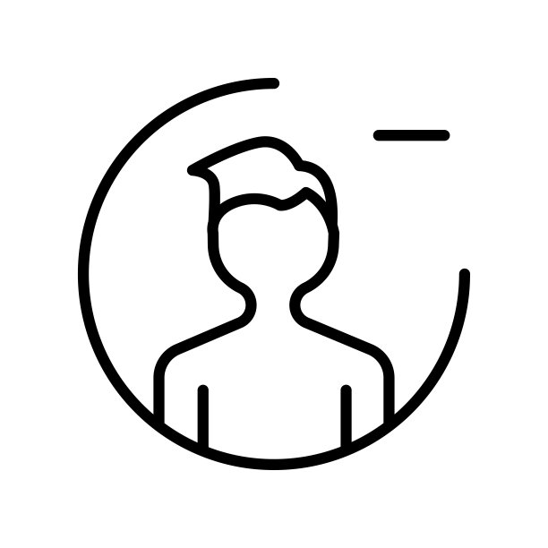 用户图标矢量标志和符号，白色背景上的用户logo概念图片下载
