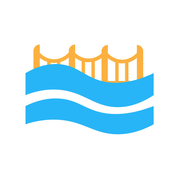 桥图标矢量符号和符号孤立在白色背景上图片下载