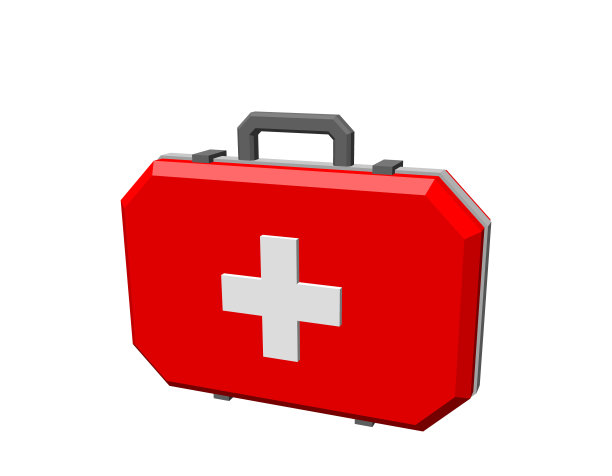 医疗包。孤立在白色背景上。矢量插图。图片下载