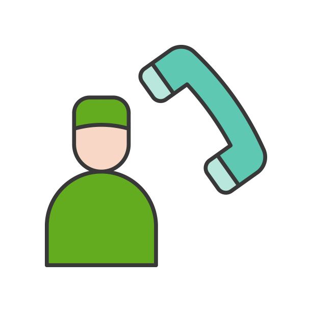 电话和牙医，预约，牙科相关的图标，填充轮廓图片下载