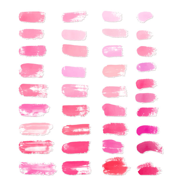 矢量口红涂片隔离图片下载