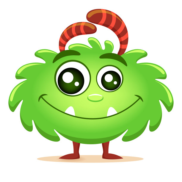 可爱的卡通怪物图片下载