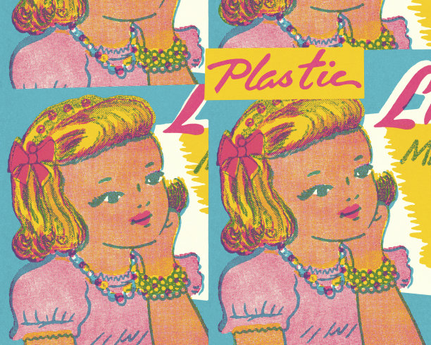 重复年轻女孩的模式图片下载