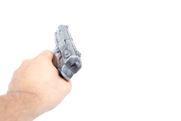 假枪与背景逼真的复制品图片下载