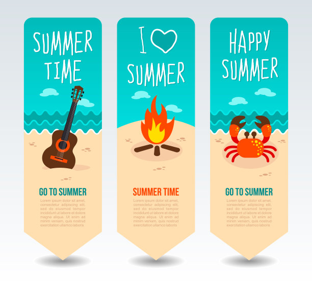 旅游和度假矢量横幅图片下载