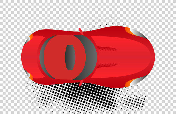 黄色跑车顶视图矢量插图。平面设计汽车。插图为交通概念，汽车信息图表，图标或网页设计。交付汽车。在白色背景上隔离图片下载