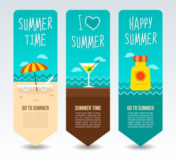 旅游和度假矢量横幅图片下载