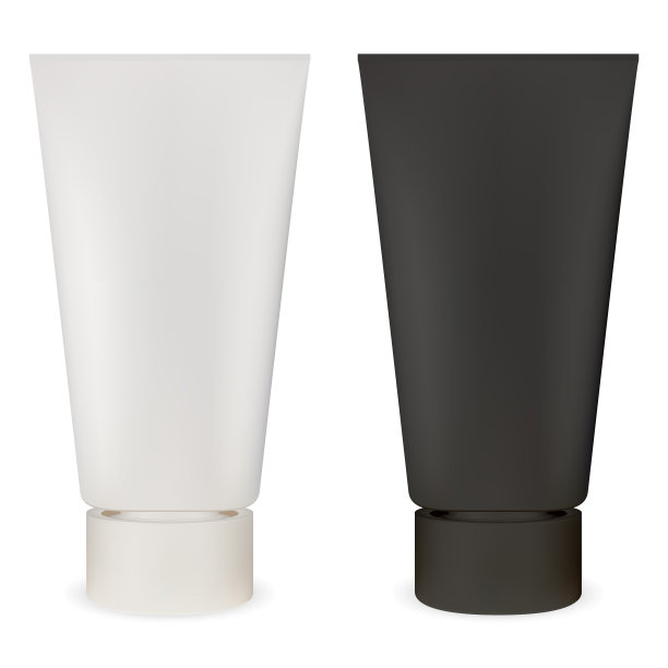 化妆品管。塑料容器模型。润滑剂图片下载