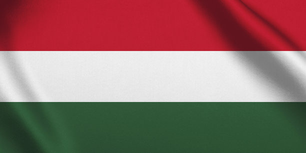 匈牙利国旗飘扬的背景图片下载