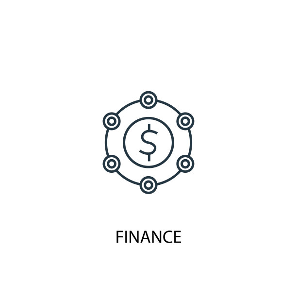 金融概念线性图标：用于网页和移动UI/UX的简单元素图片下载