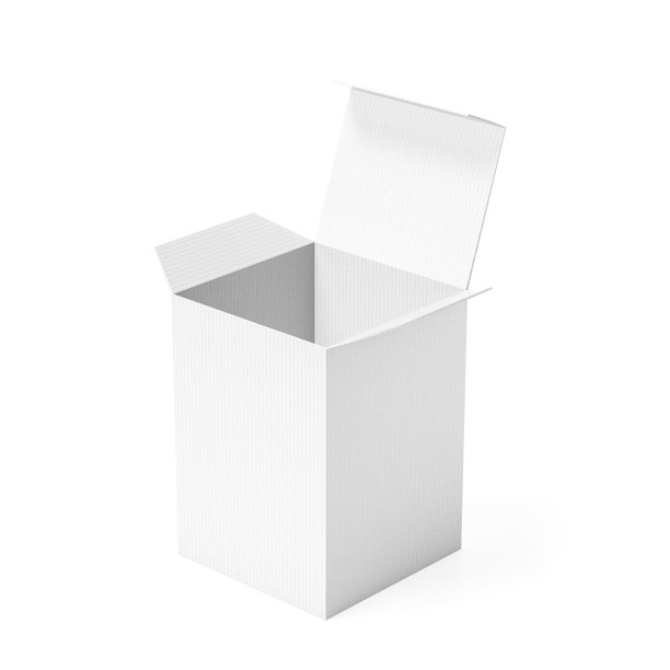 白色纸盒。孤立的3d渲染图图片下载