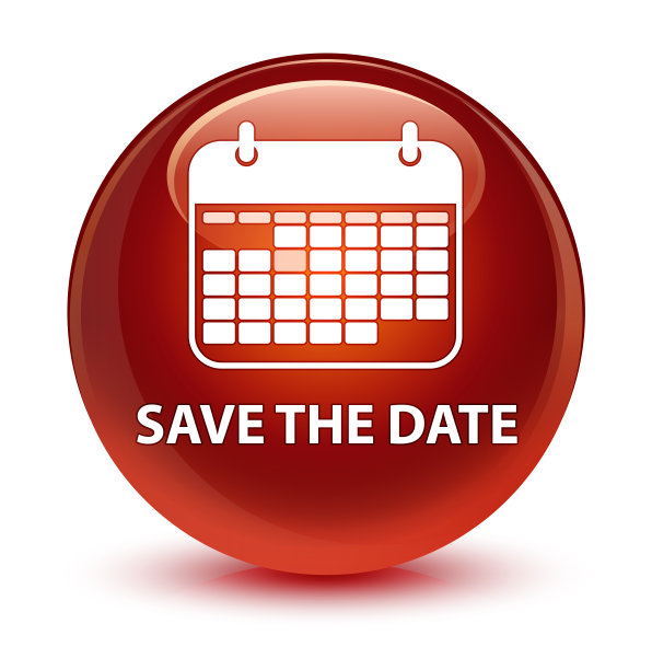 保存日期玻璃棕色圆形按钮图片下载