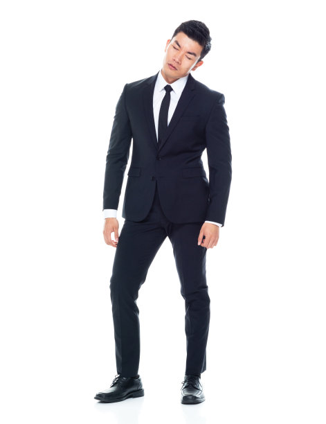 英俊的亚洲/中国商人-累了图片下载