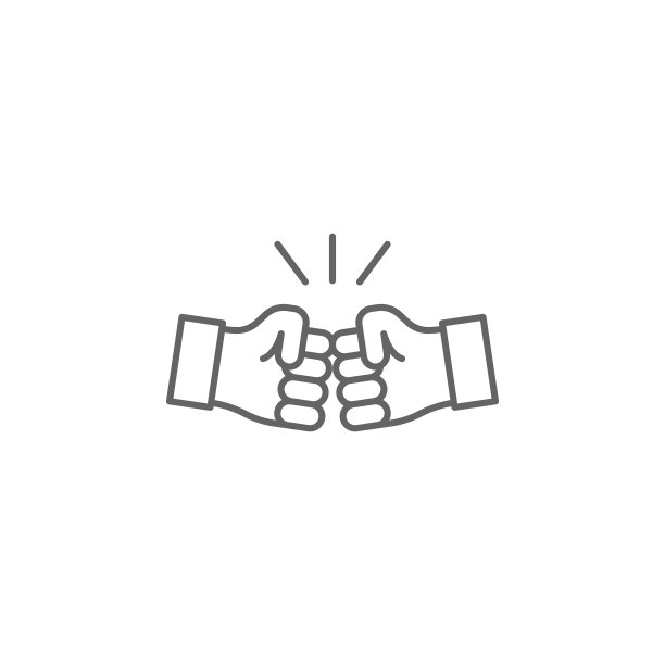 手足之情的轮廓图标。元素友谊线图标。符号、符号和矢量可以用于web、logo、手机应用、UI、UX图片下载