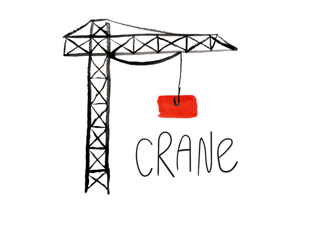 手绘水粉鹤图片下载