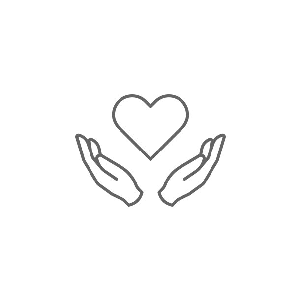 爱的双手友谊的轮廓图标。元素友谊线图标。符号、符号和矢量可以用于web、logo、手机应用、UI、UX图片下载