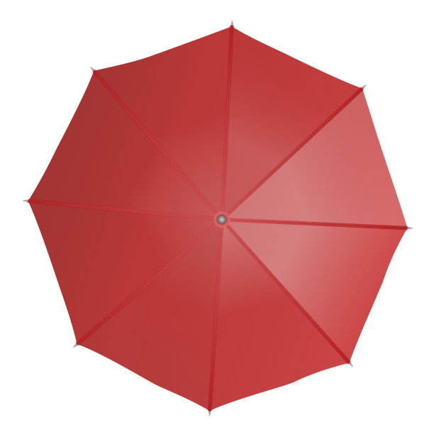 红伞孤立在白伞上。图片下载