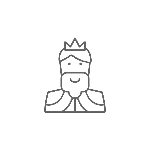 中世纪，国王的象征。中世纪图标元素。细线图标用于网站设计和开发，应用程序开发。溢价图标图片下载