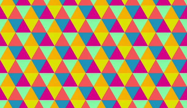 彩色几何纹理。六角形的元素。高质量无缝3d插图。空的背景。图片下载