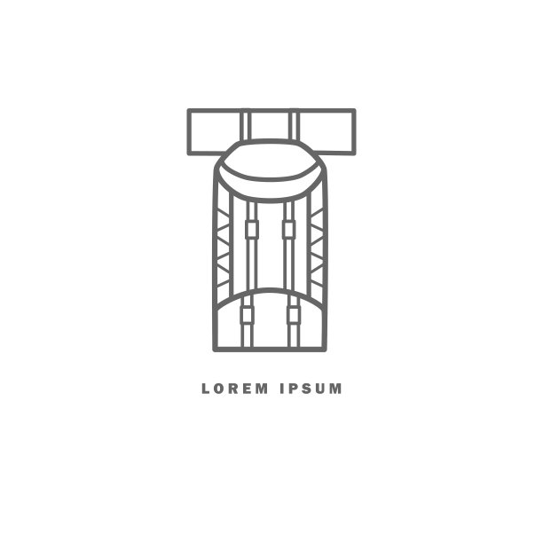 单色背包图标。能否作为企业标识、企业标识元素图片下载